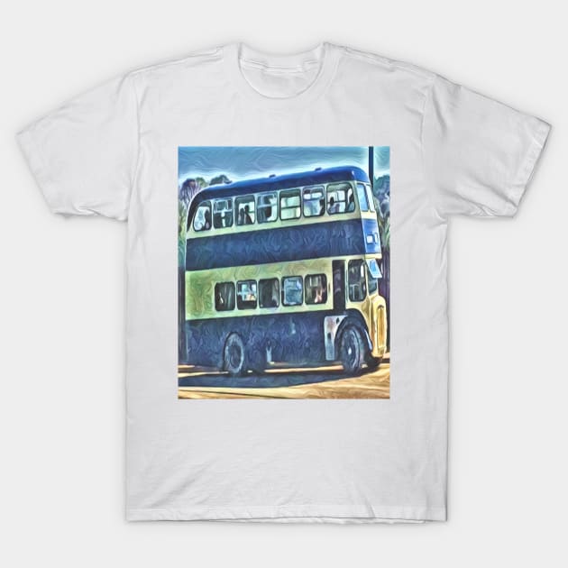 Old Blue Bus T-Shirt by Nuttylass1